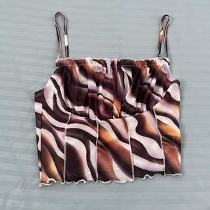 Marble Mesh Tank Top